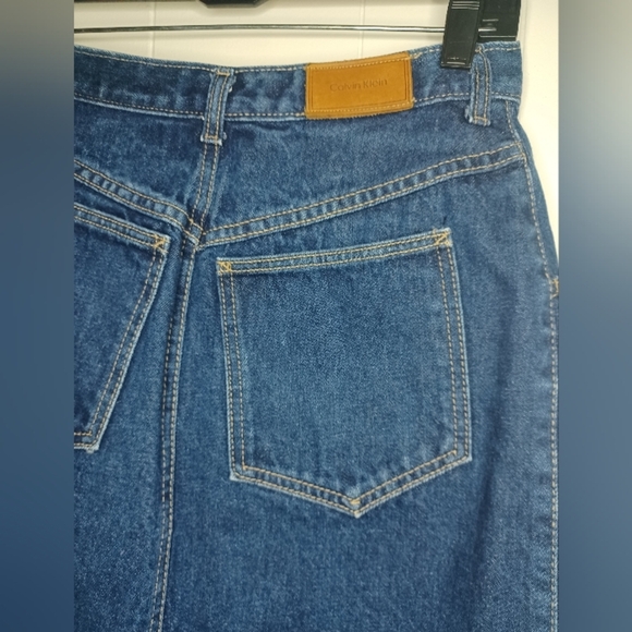 Calvin Klein Denim Blue Pencil Skirt - Picture 8 of 11